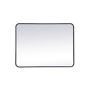 Lytton By-Pass - Soft Corner Rectangular Mirror In Modern Style-36 Inches Tall and 27 Inches Wide - 1302818