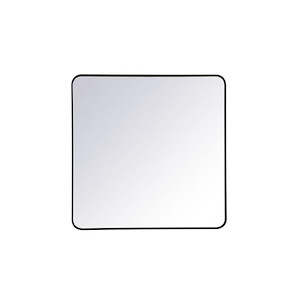 Lytton By-Pass - Soft Corner Rectangular Mirror In Modern Style-36 Inches Tall and 36 Inches Wide - 1302825
