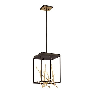 Williamson Lane - 24W 4 LED Square Chandelier in Transitional Style - 12.5 Inches Wide by 18.75 Inches High - 1250573