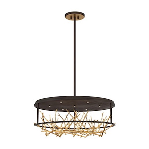 Williamson Lane - 42W 7 LED Round Chandelier in Transitional Style - 30.5 Inches Wide by 13 Inches High - 1250431