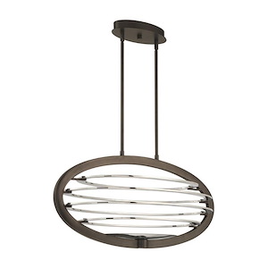 Newland Brae - 110W 2 LED Oval Chandelier in Transitional Style - 17.25 Inches Wide by 17.25 Inches High - 1250396