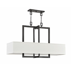 Mid Century Modern Four Light Chandelier - 1251960