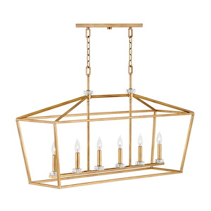 Transitional Six Light Chandelier - 1251882