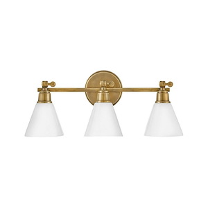 Christopher Avenue - 3 Light Bathroom Light Fixture In Transitional Style-10 Inches Tall and 24 Inches Wide - 1252499