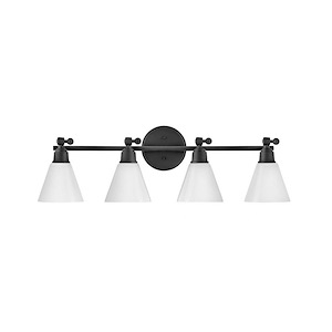Christopher Avenue - 4 Light Bathroom Light Fixture In Transitional Style-10 Inches Tall and 32 Inches Wide - 1252580