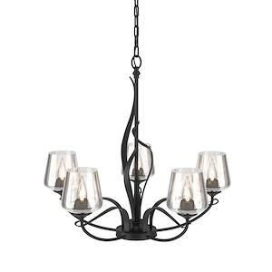 Hogarth Lea - 5 Light Chandelier In Traditional Style-24.6 Inches Tall and 26.7 Inches Wide - 1403345