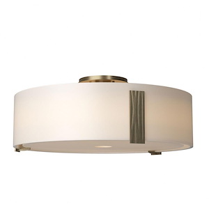 Holbrook Crescent - 3 Light Large Semi-Flush Mount-7.2 Inches Tall and 18.4 Inches Wide - 1403407