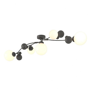 Caellepa - 5 Light Semi-Flush Mount In Contemporary Style-11.3 Inches Tall and 21 Inches Wide - 1403391