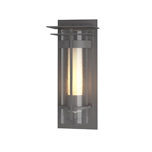 Banded - 1 Light Small Outdoor Wall Sconce with Top Plate - 1403554