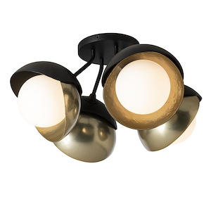 Chandos Drive - 4 Light Double Shade Semi-Flush Mount In Contemporary Style-8.2 Inches Tall and 15.8 Inches Wide - 1403639