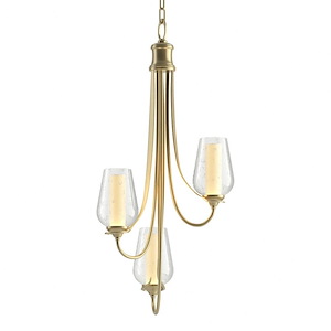 Hogarth Lea - 3 Light Chandelier In Traditional Style-26.5 Inches Tall and 15.8 Inches Wide - 1403680