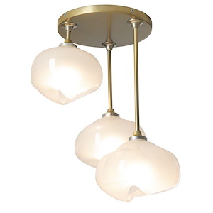 Buccleuch Lane - 3 Light Semi-Flush Mount In Contemporary Style-14.7 Inches Tall and 12.4 Inches Wide - 1403727