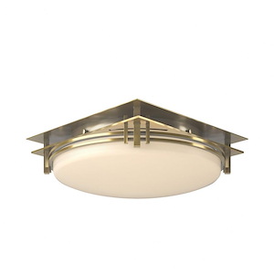 Banded - 2 Light Semi-Flush Mount-4.75 Inches Tall and 13.6 Inches Wide - 1403853