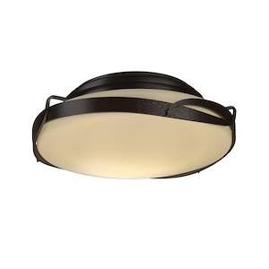 Hogarth Lea - 2 Light Flush Mount In Traditional Style-4.7 Inches Tall and 13.9 Inches Wide - 1403717