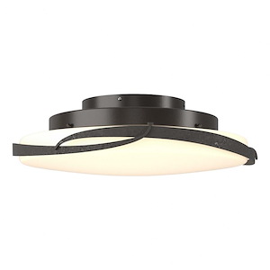Hogarth Lea - 28W 1 LED Flush Mount In Traditional Style-7 Inches Tall and 24.1 Inches Wide - 1403783
