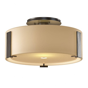 Holbrook Crescent - 1 Light Semi-Flush Mount-6.1 Inches Tall and 11.8 Inches Wide - 1403654