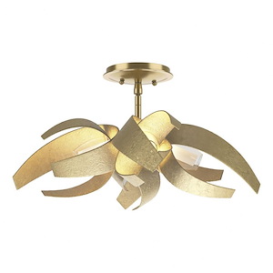 Kingfisher Willows - 4 Light Semi-Flush Mount In Contemporary Style-10.2 Inches Tall and 19.6 Inches Wide - 1403679