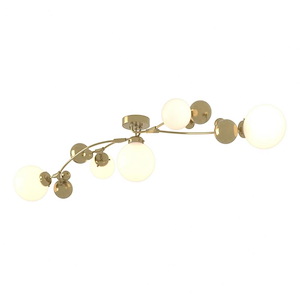 Caellepa - 5 Light Semi-Flush Mount In Contemporary Style-11.3 Inches Tall and 21 Inches Wide - 1403700