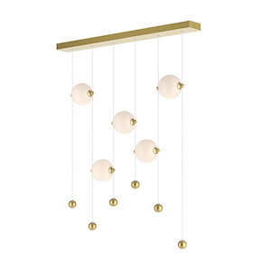Palmers Cloisters - 75W 5 LED Pendant In Contemporary Style-20 Inches Tall and 5.5 Inches Wide - 1403761