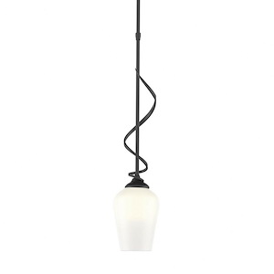 Hogarth Lea - 1 Light Mini Pendant In Traditional Style-25.3 Inches Tall and 3.9 Inches Wide - 1404028