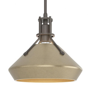 Apsley Town - 1 Light Mini Pendant In Industrial Style-9.2 Inches Tall and 10 Inches Wide - 1403828