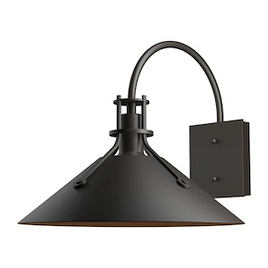 Apsley Town - 1 Light Large Outdoor Wall Sconce In Industrial Style-12.9 Inches Tall and 14.4 Inches Wide - 1404995