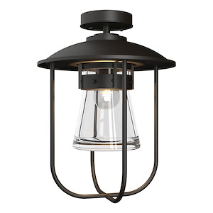 Woodpecker Dale - 1 Light Outdoor Semi-Flush Mount In Contemporary Style-16.3 Inches Tall and 12.1 Inches Wide - 1405080