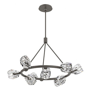 Boswell Nook - 9 Light Ring Pendant In Contemporary Style-21.2 Inches Tall and 31.7 Inches Wide - 1404261