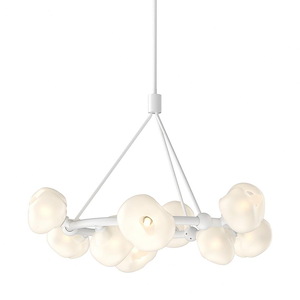 Buccleuch Lane - 9 Light Ring Pendant In Contemporary Style-21.2 Inches Tall and 32 Inches Wide - 1404143