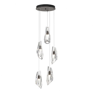 St Nicholas Hollow - 5 Light Pendant In Contemporary Style-11.5 Inches Tall and 14.5 Inches Wide - 1404235