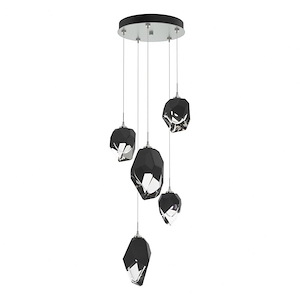 Harrington Gait - 5 Light Mixed Crystal Pendant In Contemporary Style-11.6 Inches Tall and 15.7 Inches Wide - 1404251