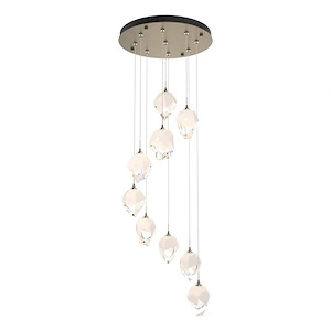 Harrington Gait - 9 Light Small Crytsal Pendant In Contemporary Style-8.8 Inches Tall and 20.5 Inches Wide - 1404151