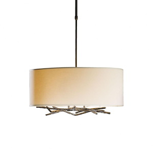 Salisbury Barton - 3 Light Drum Shade Pendant In Contemporary Style-11.1 Inches Tall and 22 Inches Wide - 1404246