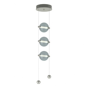 Palmers Cloisters - 9W 3 LED Pendant In Contemporary Style-22 Inches Tall and 8.8 Inches Wide - 1404368