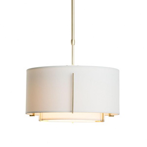 Tinwell Close - 1 Light Small Double Shade Pendant In Contemporary Style-8.2 Inches Tall and 16.1 Inches Wide - 1404367