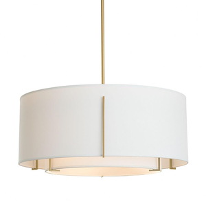 Tinwell Close - 3 Light Double Shade Pendant In Contemporary Style-9.69 Inches Tall and 23 Inches Wide - 1404375