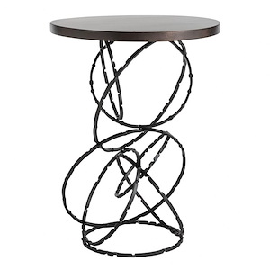 Wilton Square - Wood Top Accent Table In Contemporary Style-24.1 Inches Tall and 18 Inches Wide - 1404622