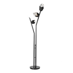 Harrington Gait - 15W 3 LED Torchiere Floor Lamp In Contemporary Style-74.4 Inches Tall and 17.1 Inches Wide - 1404628