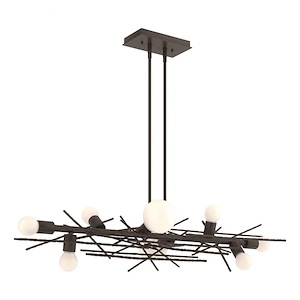 Salisbury Barton - 8 Light Linear Pendant-12.1 Inches Tall and 54.8 Inches Wide - 1404749