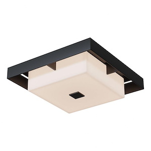 Rhodfa Bryngelli - 2 Light Outdoor Flush Mount-4 Inches Tall and 12 Inches Wide - 1404728
