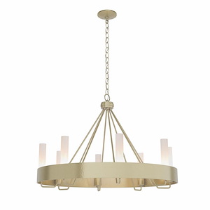 Banded - 8 Light Chandelier-22 Inches Tall and 32 Inches Wide - 1403313