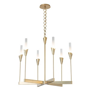Harvey Common - 6 Light Chandelier-26.4 Inch Tall and 30.3 Inch Wide - 1404779