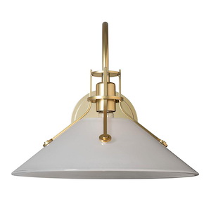 Apsley Town - 1 Light Gass Wall Sconce-12.9 Inch Tall and 14.4 Inch Wide - 1404917