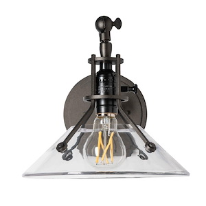 Apsley Town - 1 Light Swing Arm Glass Wall Sconce-10.5 Inch Tall and 9.2 Inch Wide - 1404904