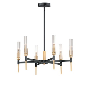 Rowley Lanes-10.8W 6 LED Chandelier-24.75 Inches wide by 14 inches high - 1389886