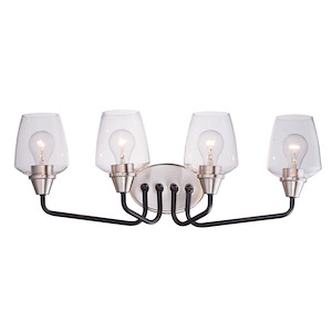 New Lodge Drive-4 Light Bath Vanity-26.25 Inches wide by 9.5 inches high - 1388535