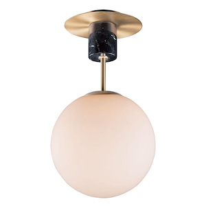 Tyne Road-1 Light Semi-Flush Mount-9.75 Inches wide by 19 inches high - 1390186