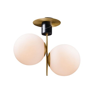 Tyne Road-2 Light Semi-Flush Mount-9.75 Inches wide by 19 inches high - 1390164
