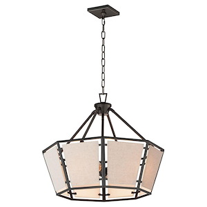 French Yard - 4 Light Chandelier - 1390246