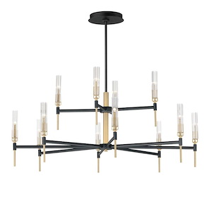 Rowley Lanes - 21.6W 12 LED Chandelier In Traditional Style-23.25 Inches Tall and 48 Inches Wide - 1390641